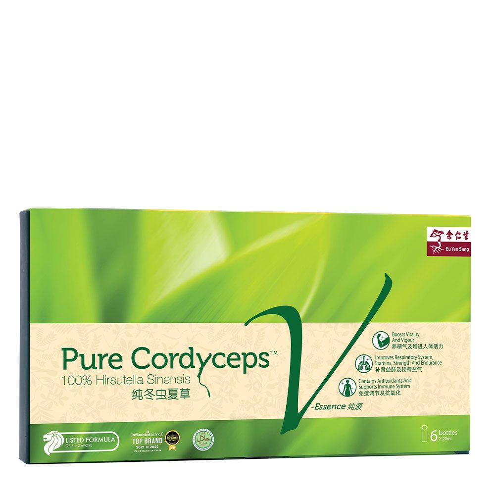 Eu Yan Sang Pure Cordyceps V-Essence 20ml x 6 余仁生纯