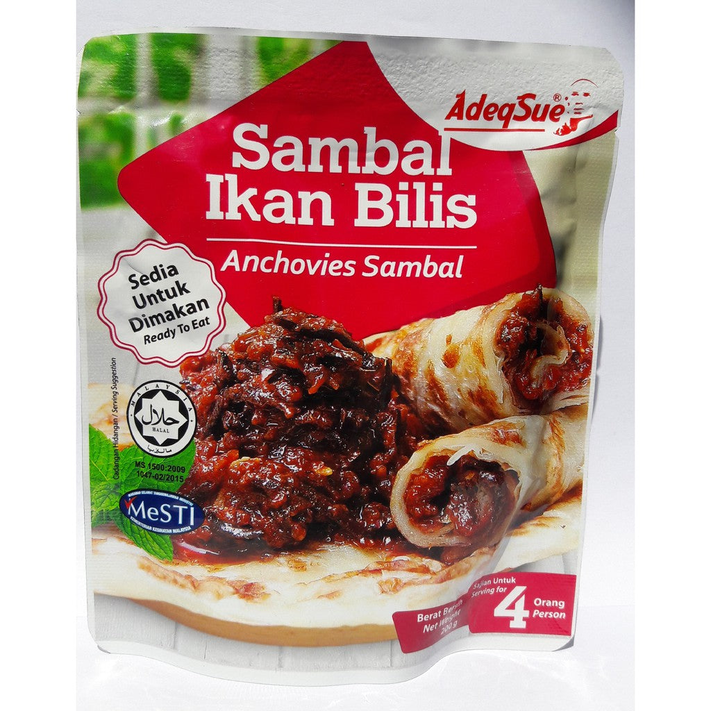 Sambal Ikan Bilis – Sauce Épicée Aux Anchois Séchés – Prête à Manger, Halal, Accompagnement Riz, Nouilles Ou Tartines