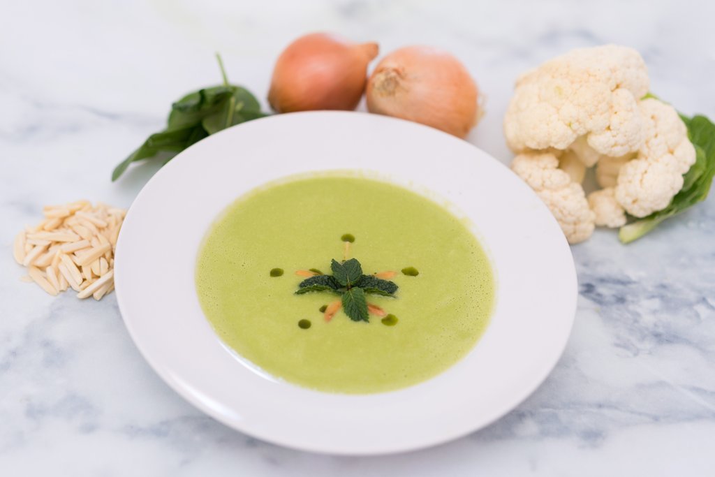 Recipe: Moringa, Spinach and Cauliflower Soup