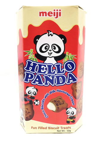 Picture of Hello Panda (CHOCOLATE BISC WITH MILK FILLING) 50g