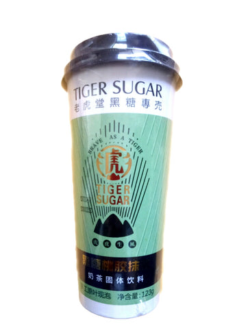 TIGER SUGAR Black Sugar Peach Gum Matcha 123g 老虎堂黑糖桃胶抹茶
