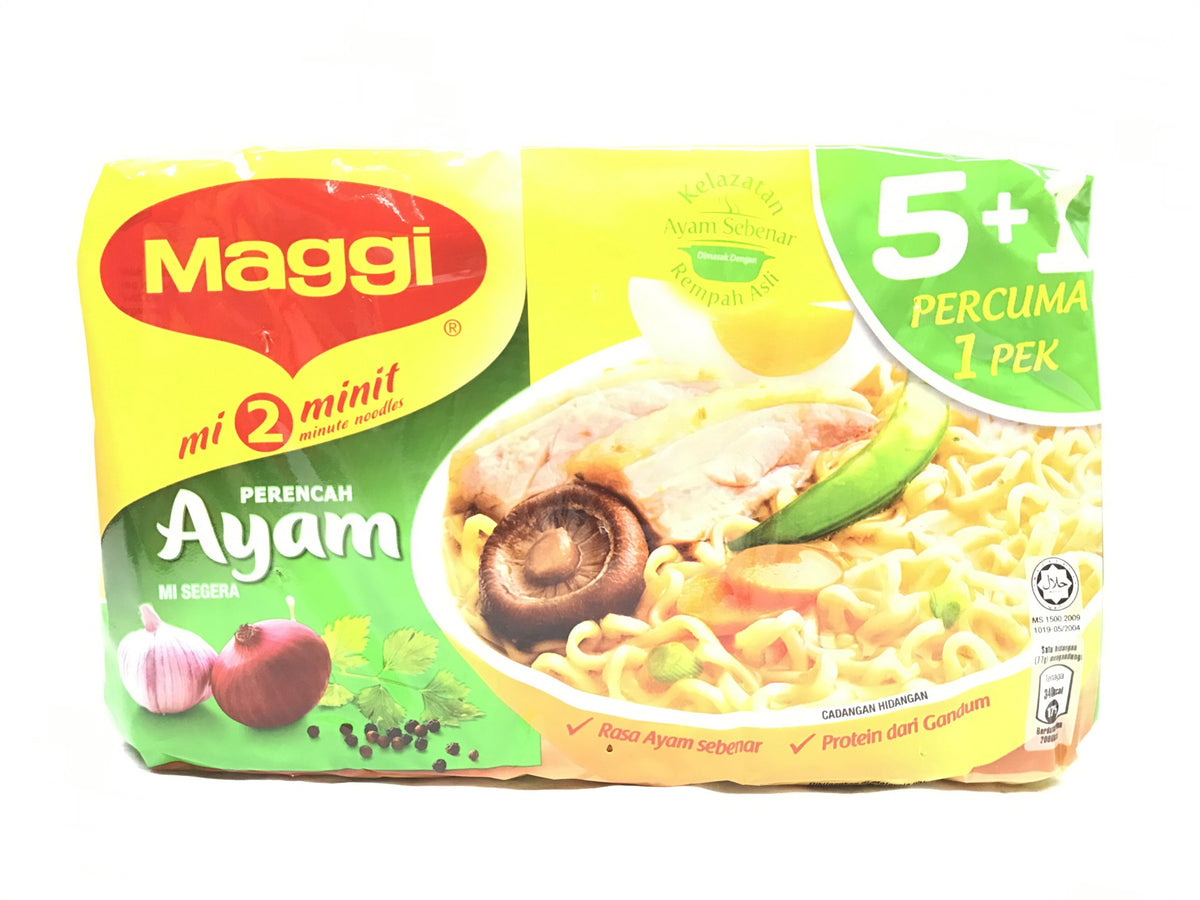 Maggi Maggi Chicken Noodle 77g x 5's + FREE 1's – Savour of Asia