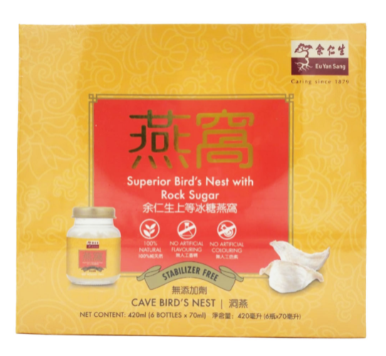 Eu Yan Sang Superior Bird's Nest with Rock Sugar 70ml x 6's