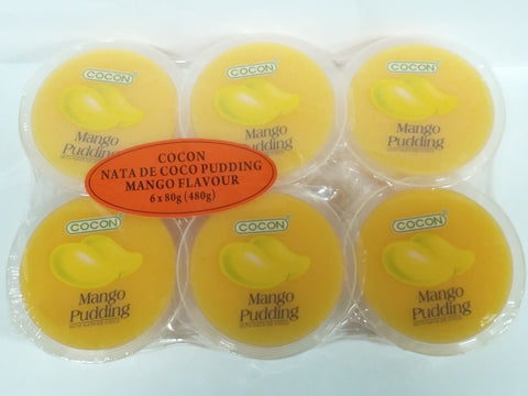 Cocon Nata De Coco Mango Pudding 80g x6