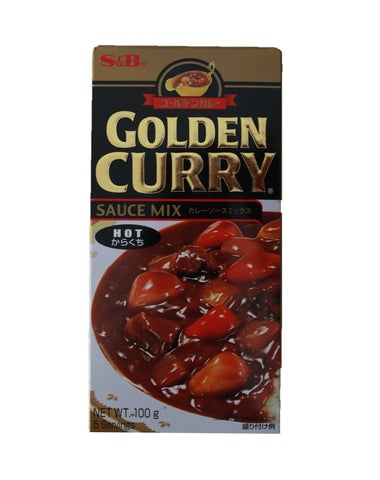 S & B Golden Curry Hot 100g
