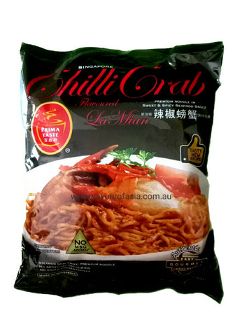 Singapore Prima Taste Chilli Crab Flavoured La Mian 200g 新加坡辣椒螃蟹风味拉面