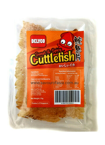 Delyco Sweet & Spicy Cuttlefish 23g 鱿鱼片