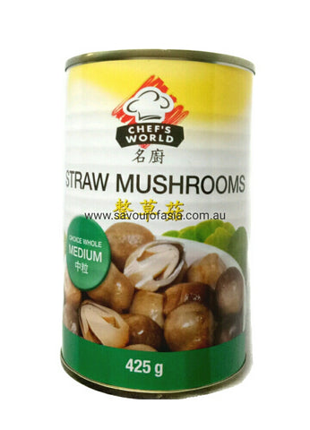 Straw Mushroom 425g ( Medium ) 整草菇 （ 中粒）