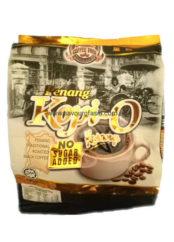 Penang Kopi-O Kosong ( Traditional Roasted Coffee - No Sugar Added) 20's X 11g
