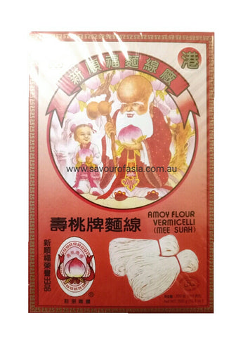 Amoy Flour Vermicelli ( Mee Suah) 300g 寿桃牌面线