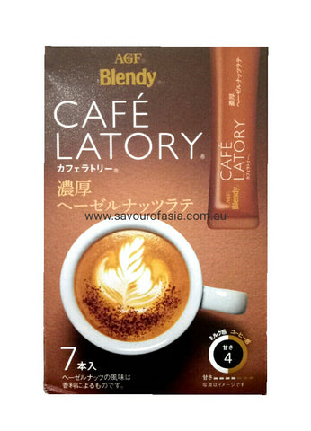 AGF Blendy Cafe Latory Stick Rich Hazelnut Latte 70g