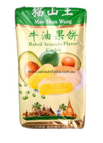 Mao Shan Wang Baked Avocado Flavor Cookie 300g 猫山王牛油果饼