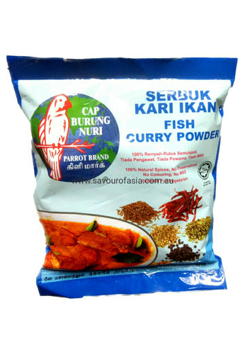 Parrot Brand Fish Curry Powder 250g (Serbuk Kari Ikan)