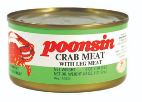 Poonsin Crab Meat with Leg Meat 170g