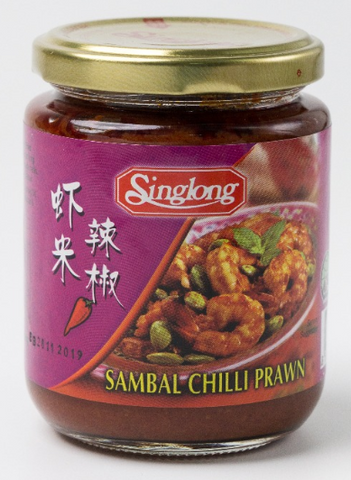 Sing Long Sambal Chilli Prawn 230g (Best before 10/06/2025)