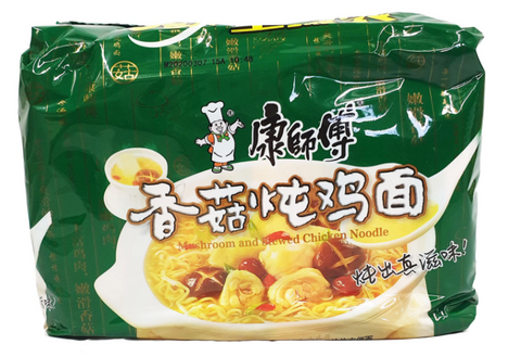Kong Master Chicken Mushroom Noodles 康師傅香菇炖鸡面 100g X 5's