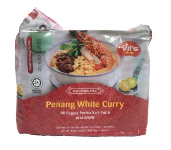 Vit's Penang White Curry Instant Noodles 116g x 4's