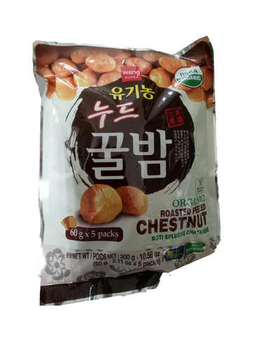 Wang Korea Organic Roasted Peeled Chestnut 60g X5's